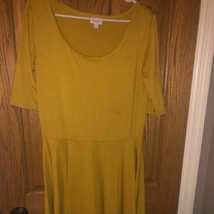 Lularoe mustard yellow Nicole size XL